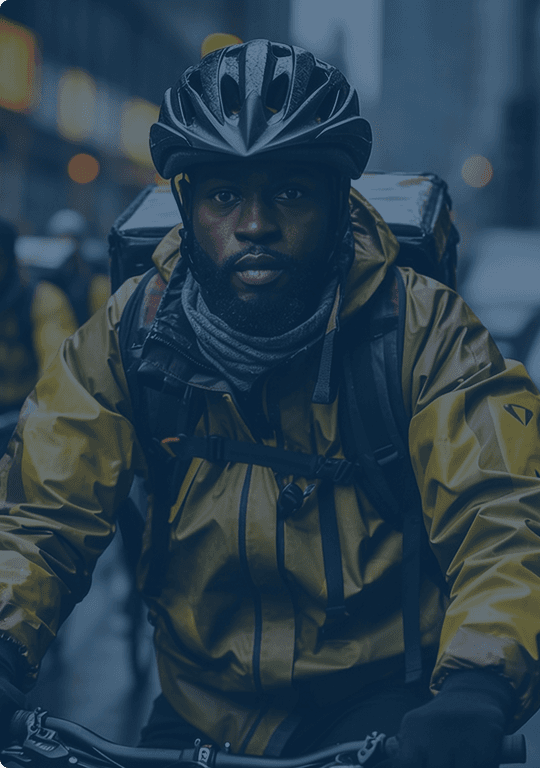 Delivery rider